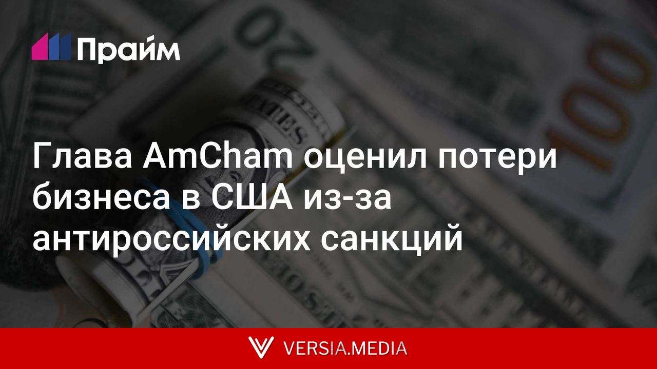 Глава AmCham оценил потери бизнеса в США из-за антироссийских санкций