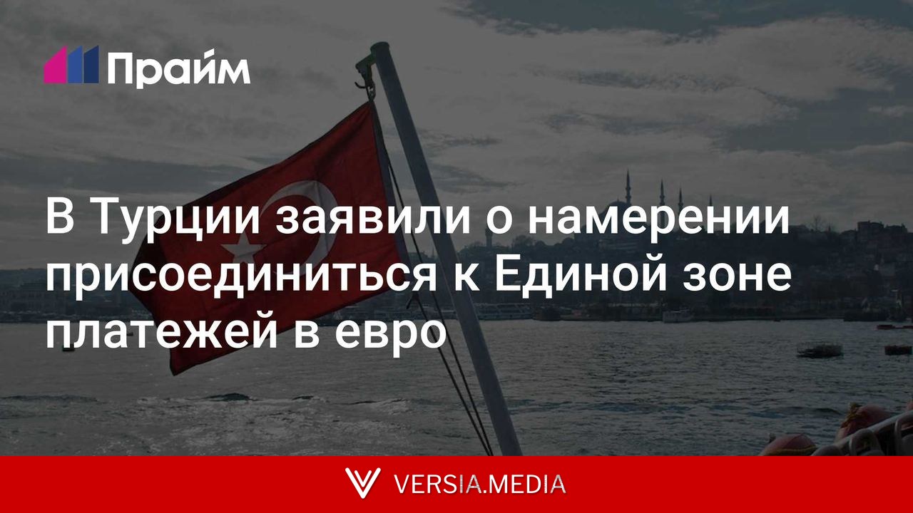 В Турции заявили о намерении присоединиться к Единой зоне платежей в евро