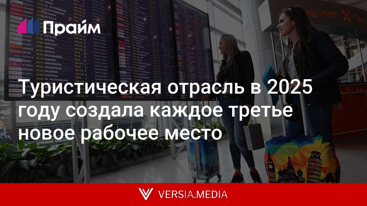 Туристическая отрасль в 2025 году создала каждое третье новое рабочее место