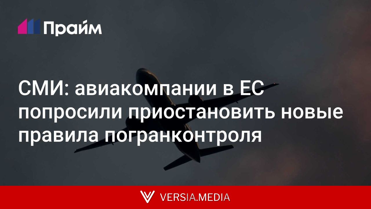 СМИ: авиакомпании в ЕС попросили приостановить новые правила погранконтроля