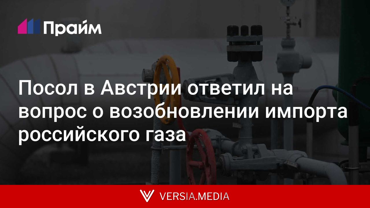 Посол в Австрии ответил на вопрос о возобновлении импорта российского газа