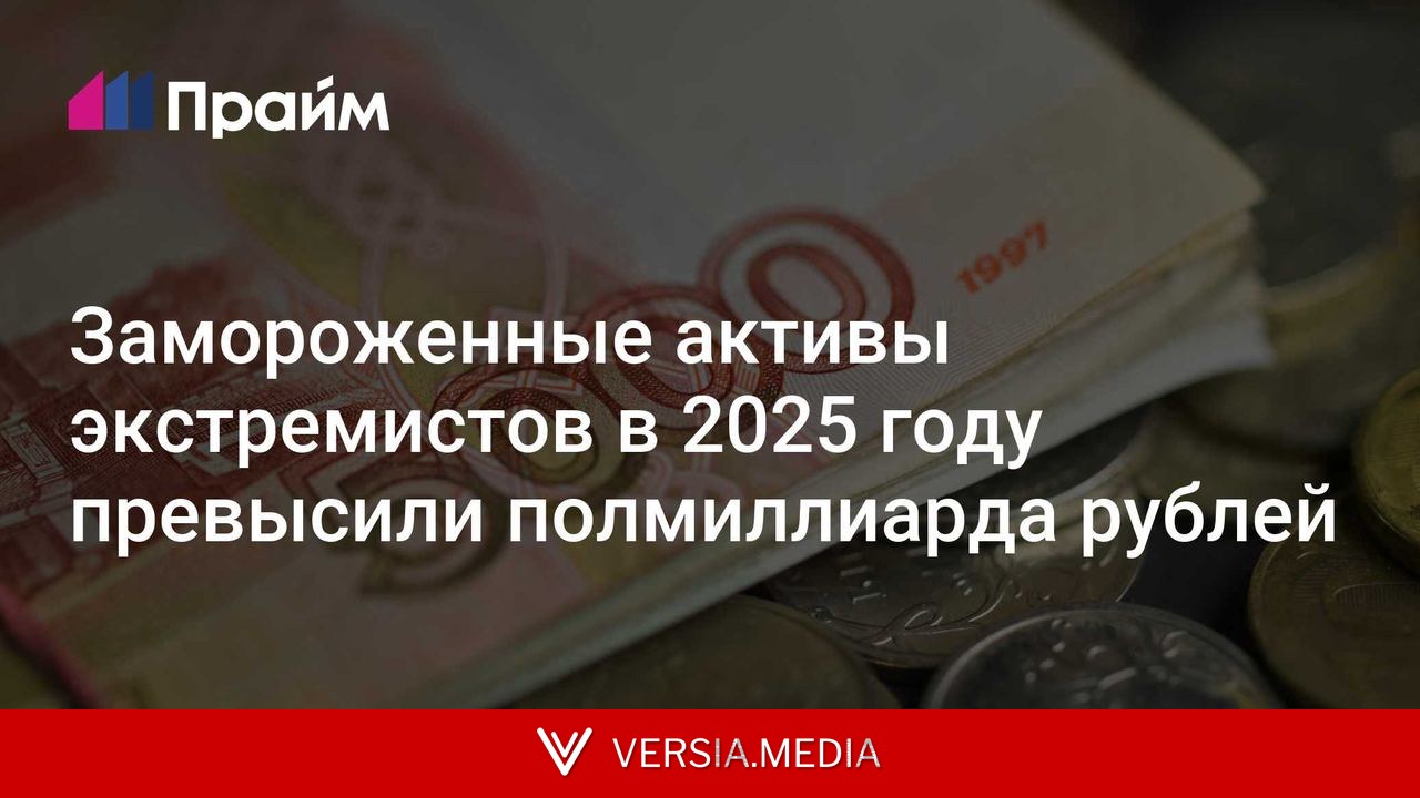 Замороженные активы экстремистов в 2025 году превысили полмиллиарда рублей
