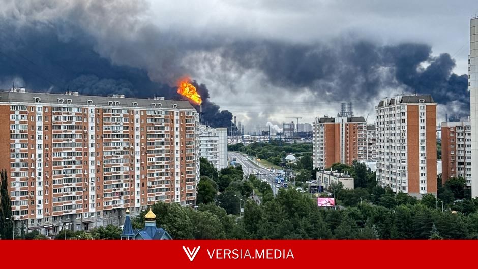 В Подмосковье после атаки на НПЗ пошел 